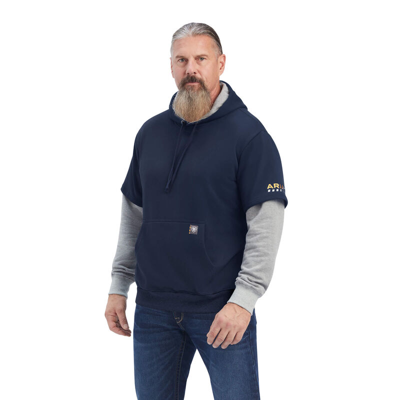Ariat Hoodie Herren - Rebar Workman Dually Navy ( JKOUX-6104 )